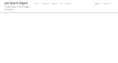 Desktop Screenshot of jobsearchdigest.com