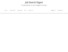 Tablet Screenshot of jobsearchdigest.com